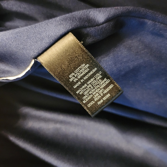 Express Long Sleeve V Neck Dress Blue Floral Birds Tropical Mini Length Small - Picture 9 of 11